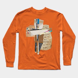 Abstract Scripture Art Cross Tshirt Long Sleeve T-Shirt